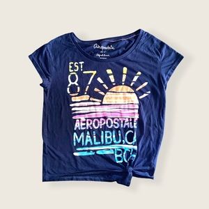 Aeropostale Tie-Front Top